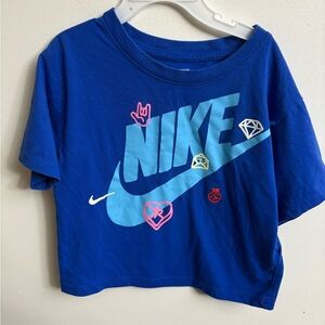 Nike Kids Blue Graphic T-Shirt 6-7 years